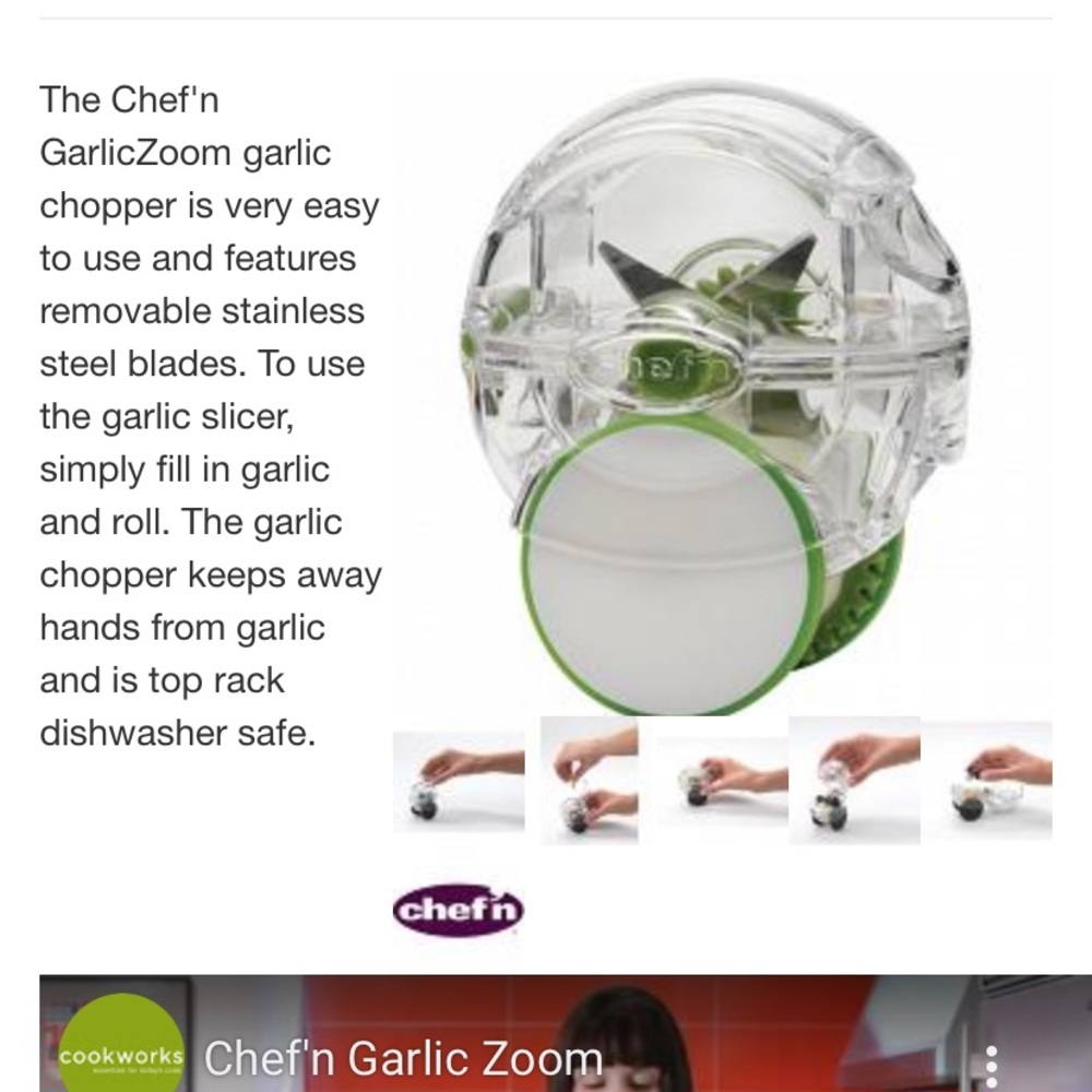 Chef n Vibe garlic chopper & scrub corn brush & avocado slicer